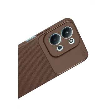 Newface Xiaomi Redmi 15C 5G Auto Focus Karbon Kapak - Kahverengi