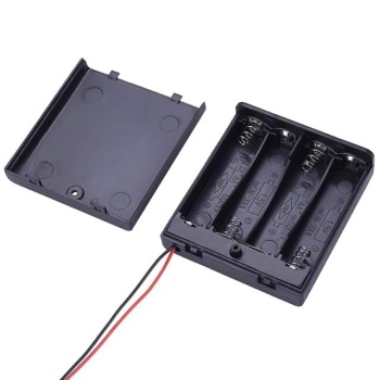 Powermaster  4lü AA Kapaklı Switchli Pil Yuvası (IC-233F)