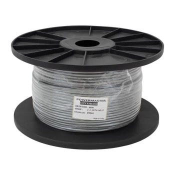 Powermaster 2+1 Gri 0.22 Mm CCTV Kamera Kablosu 250 Metre