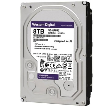 Western Digital Purple 8 TB Sata 6GB/S 7/24 Güvenlik Harddisk WD82PURZ