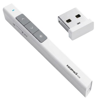 Norwii N26 2.4Ghz USB Kablosuz Profesyonel Sunum Kumandası (100M Kırmızı Lazer Menzil)