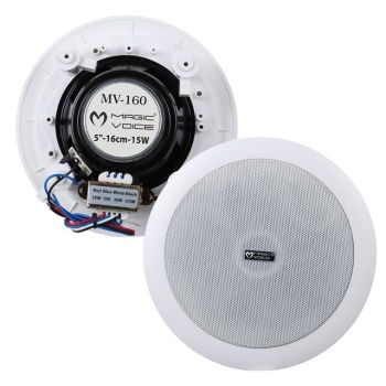 MagicVoice MV-160 16 CM 6 Tweeterli Beyaz Trafolu Alçıpan Tavan Hoparlör
