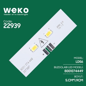 Buzdolabı İç Aydınlatma Ledi Ld56 8001 074 449 307387 2 Çipli
