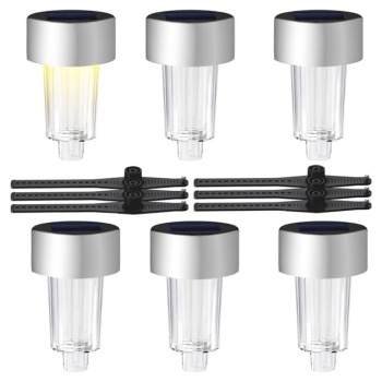 Powermaster PM-26961 Metal Gövdeli Dc 5v Gün Işığı Solar Balkon-Havuz-Bahçe Lambası (6lı Paket)