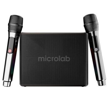 Microlab M60 Vega 100W RGB 2 Adet Kablosuz Mikrofonlu Bluetooth Karaoke Hoparlör (15.000mAh Batarya)