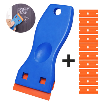 Weko WK-28528 Çok Amaçlı Plastik Kazıyıcı ve 10lu Yedek Bıçak Seti