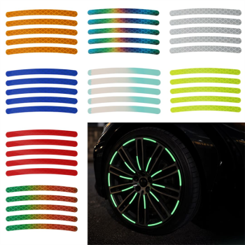 Sunup SN-29083 20li Araç Tekerlek Fosforlu Stıcker (Karışık Renk)