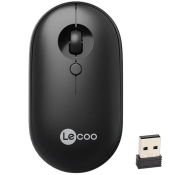 Lenovo Lecoo WS212 1600 DPI 4 Tuşlu Kablosuz Siyah Optik Mouse