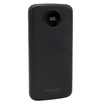 Philips DLP7712CB 10.000mAh PD Hızlı Şarj Dijital Ekranlı Siyah Powerbank