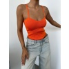 Kadın  Spor Kesim Crop Triko Bluz