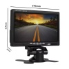 PowerMaster PM-15487 7 TFT Lcd Dijital Monitör 2 Kanal Geri Görüş Kamerası Tetiklemeli 800X480P