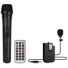 Magicvoice MV-2016 USB-SD-BT 1 El + 1 Yaka Mikrofonlu 175W Taşınabilir Şarjlı Hoparlör Anfi