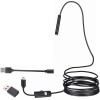 Powermaster 3in1 Micro Usb+Type C+Pc 8 Mm Işıklı 5 Metre Endeskop Yılan Kamera