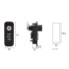 PowerMaster PM-26726 3 Haneli Şifreli Ve Anahtarlı Mekanik Siyah Çekmece Dolap Kilidi (Sağ)
