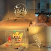 Sunup SN-27128 Dekoratif LED Aydınlatmalı Şeffaf Işıltılı Yazı - Çizim Panosu Tableti - 7 Renk Kalemli Set
