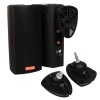 MagicVoice MV-19 2x7.5 CM 40 Watt Komütatörlü Hat Trafolu Siyah Sütun Hoparlör (2li Takım)