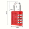 PowerMaster PM-24698 Asma Güvenlik Kilidi Bavul Dolap Kilit 4 Basamaklı Haneli