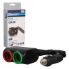Olesson 1631 12-24V Tek USB Girişli 120W 80cm Kablolu 2LI Araç Çakmak Çoklayıcı