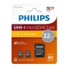 Philips FM32MP45D/00 32GB Class10 UHS-I U1 TF Adaptörlü Micro SDHC Hafıza Kartı (2li Paket)