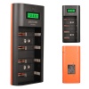 Beston C9046WL AA/AAA/9v/C Boy/D Boy/Ni-Mh/Ni-Cd/ Ekranlı Pil Şarj Cihazı