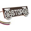 Elektrikli İşaret Cihazı Stop Yazılı (220x70 Mm)