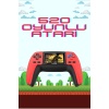 520 Retro Oyunlu El Konsolu Atari Oyun Konsolu Taşınabilir