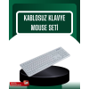 USB Alıcılı Kablosuz Klavye Mouse - Geniş Uyumluluk, Sessiz Tuşlar