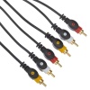 PowerMaster PM-11047 3 RCA TOS 3 Metre Kablo Video Audio Stereo Ses