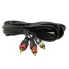 PowerMaster PM-648 2 Rca Erkek + 3.5 Mm Stereo Erkek 3 Metre Kablo
