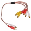 Powermaster 2 Rca Erkek / 6 Rca Dişi 40 Cm Kablo