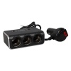 Olesson 1639 12-24V 3Lü Çift Usbli 120W 80Cm Kablolu Dijital Ekranlı Araç Çakmak Çoklayıcı