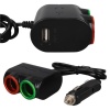 Olesson 1631 12-24V Tek USB Girişli 120W 80cm Kablolu 2LI Araç Çakmak Çoklayıcı
