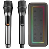 Microlab M60 Vega 100W RGB 2 Adet Kablosuz Mikrofonlu Bluetooth Karaoke Hoparlör (15.000mAh Batarya)
