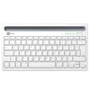 Lenovo Lecoo BK100 Bluetooth V3.0 Çoklu Cihaz Uyumlu Şarj Edilebilir Kablosuz Beyaz Türkçe Q Klavye