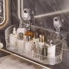 Sunup SN-29266 Vantuzlu Şeffaf Banyo Mutfak Rafı Organizer