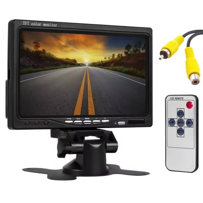 PowerMaster PM-15487 7 TFT Lcd Dijital Monitör 2 Kanal Geri Görüş Kamerası Tetiklemeli 800X480P