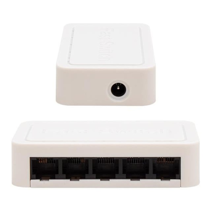 PowerMaster PM-17647 5 Port 10/100 Mbps Ethernet Switch