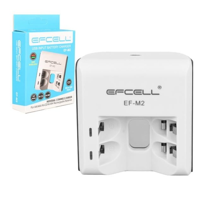 Efcell M2 AA/AAA 2li Pil Şarj Cihazı