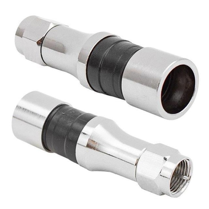 Erkek Sıkmalı RG11 F Konnektör Compressıon CTF111 Boğazlı İğneli