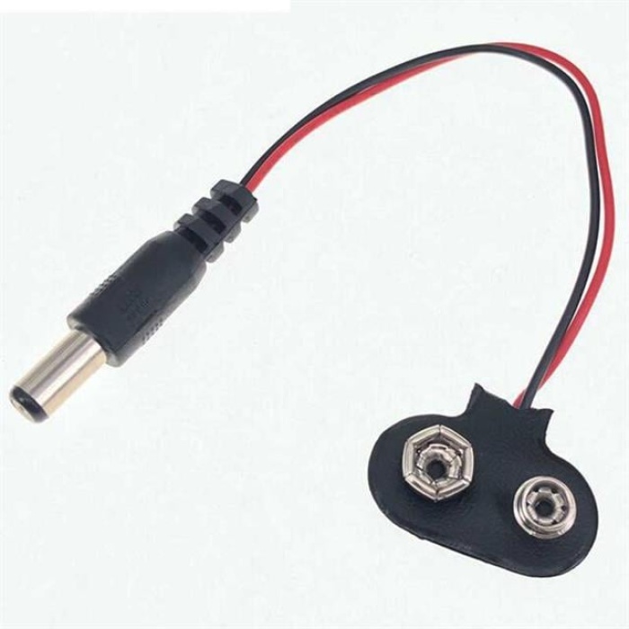 9 Volt 2.1 Mm Jacklı Pil Başlığı (IC-232A)