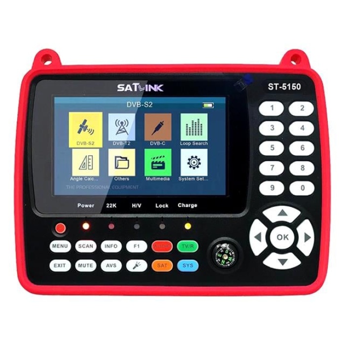 Satlink ST-5150 Combo DVB-S/S2/C/T/T2  - 4.3 Ekranlı Görüntülü Full HD Uydu Yön Bulucu