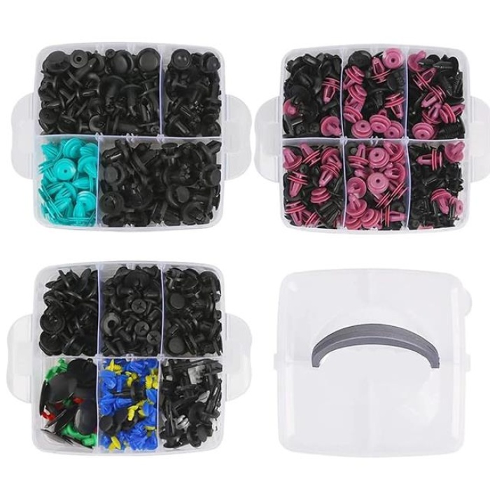 Powermaster PM-26823 Oto Tampon Tutucu Klipsi Plastik Bağlantı Ekipmanları 696lı Set