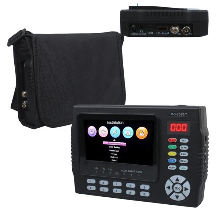 Magbox MG-258S/T 4.3 İnç Full HD LCD Ekranlı Görüntülü Uydu Yön Bulucu (Uzaktan Kumandalı)