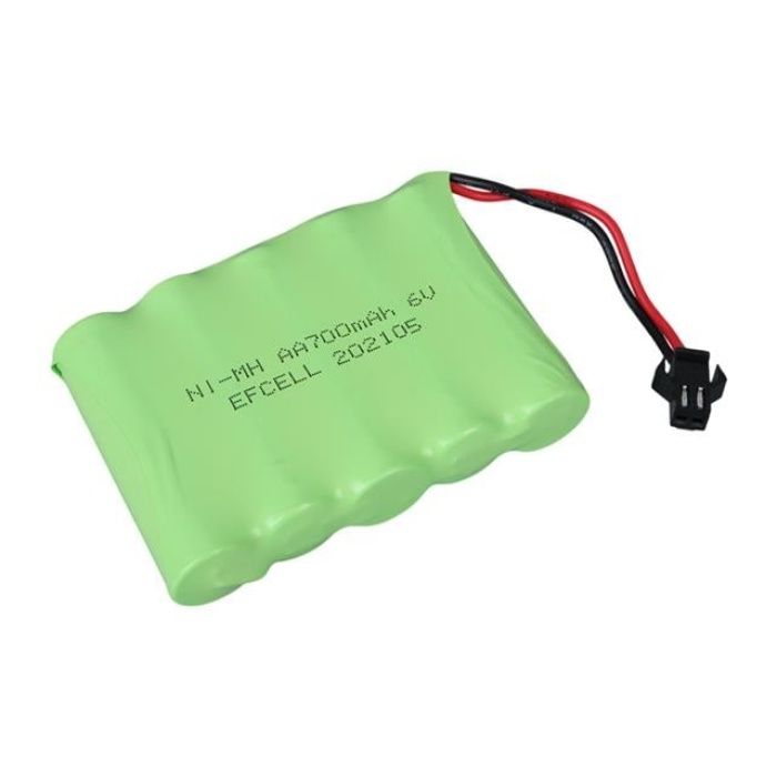 Efcell EF-60700S 6 Volt 700 mAh Ni-Mh Şarj Edilebilir AA 5li Grup Oyuncak Pili (202105)