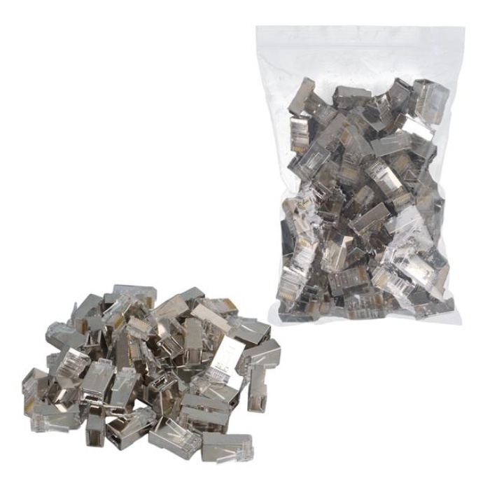Metal RJ45 Cat5 100 Adet Metal Uç 8p/8c