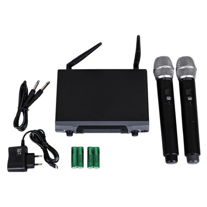 Westa WM-202H 1 Alıcı + 2 El (Lavalier) Kablosuz Uhf Mikrofon Seti