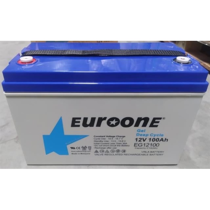 Euroone EG12100 12 Volt 100 Amper Deep Cycle Jel Akü