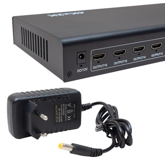 Powermaster 16 Port 1080P 3D 4Kx2K Destekli 1 Giriş 16 Çıkış HDMI Dağıtıcı PM-4262
