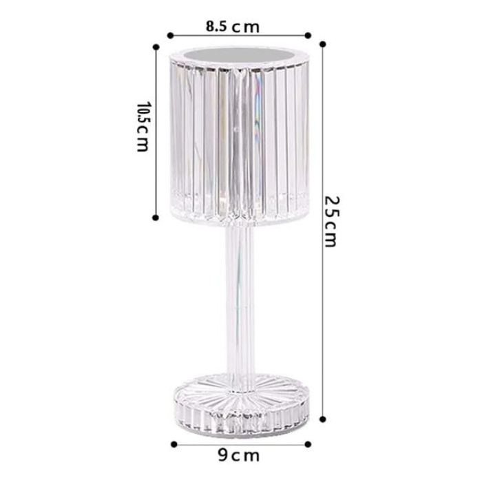 PowerMaster HA-1788 Dekoratif RGB LEDli Ambiyans Masa Gece Lambası Şarjlı Dokunmatik Tuşlu