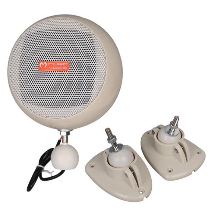 MagicVoice MV-12 7.5 CM 20 Watt Komütatörlü Hat Trafolu Krem Beyazı Sütun Sarkık Hoparlör (2li Takım)